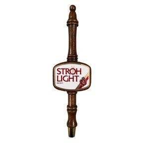 Vintage‎ Stroh Light Wooden Beer Tap, Vintage Beer Collectibles, Man Cave Decor